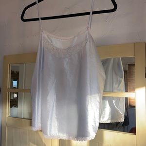 Vintage baby blue lace camisole.